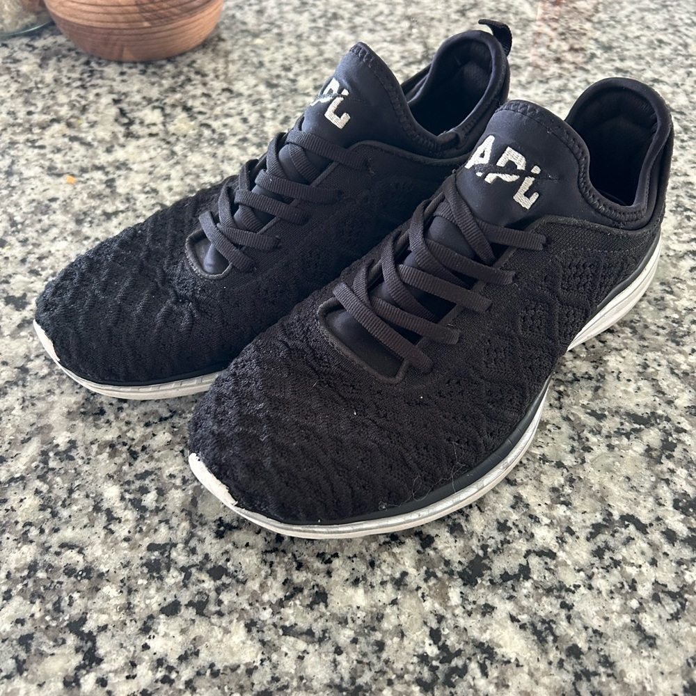 APL Women's Black Athletic Knit Sneakers